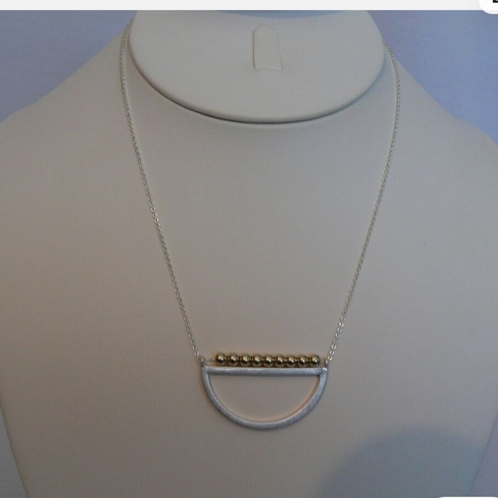 Park Lane "EMMERSON" Matte Mixed-Metal Crescent Pendant Necklace ✨